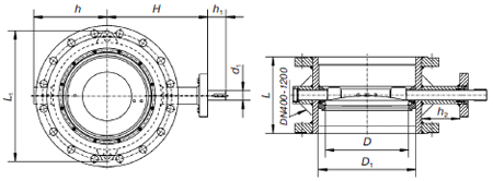 Устройство затвора дискового поворотного
